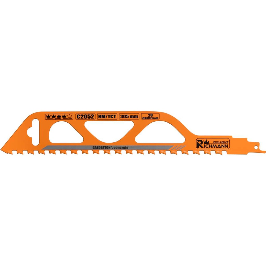 Tiigersae tera gaasilbetoonile 305 mm, RICHMANN