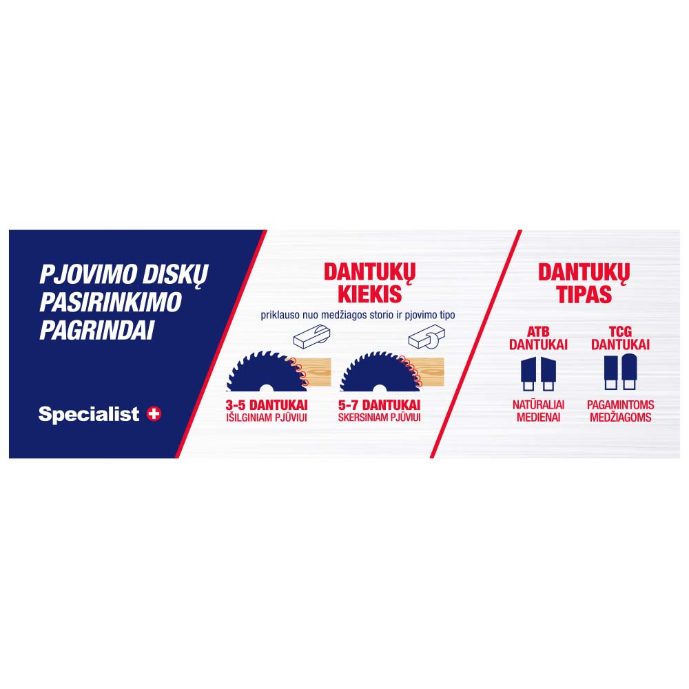 Pjovimo diskų pasirinkimo viršūnė LT