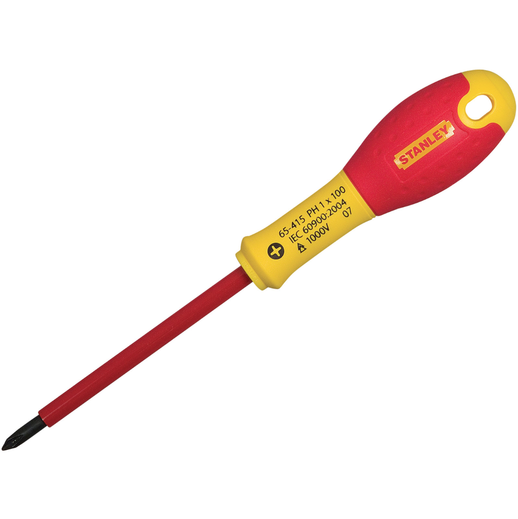 Stanley Fatmax Insulated Screwdriver VDE PH1x100 mm, 1000V (with blister)