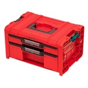 QBRICK PRO įrankių dėžė su 2 stalčiais 2.0 EXPERT RED