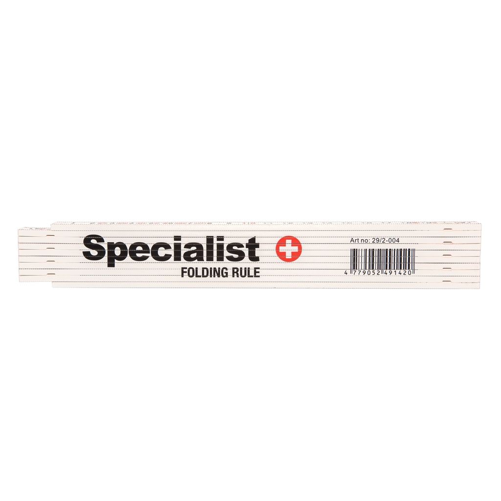 SPECIALIST+ salokāms plastmasas metramērs, 2 m