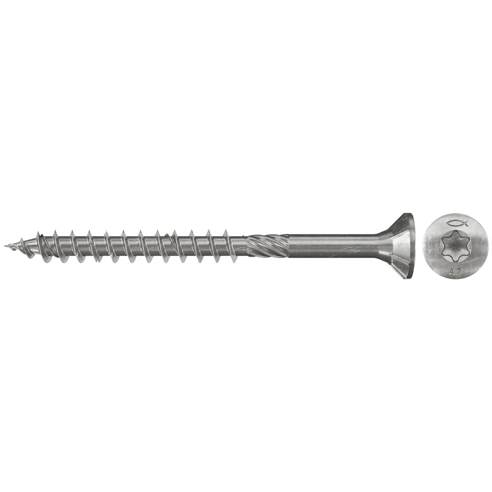 Wood screw TORX 4.0 x 60 A2, 200 pcs.