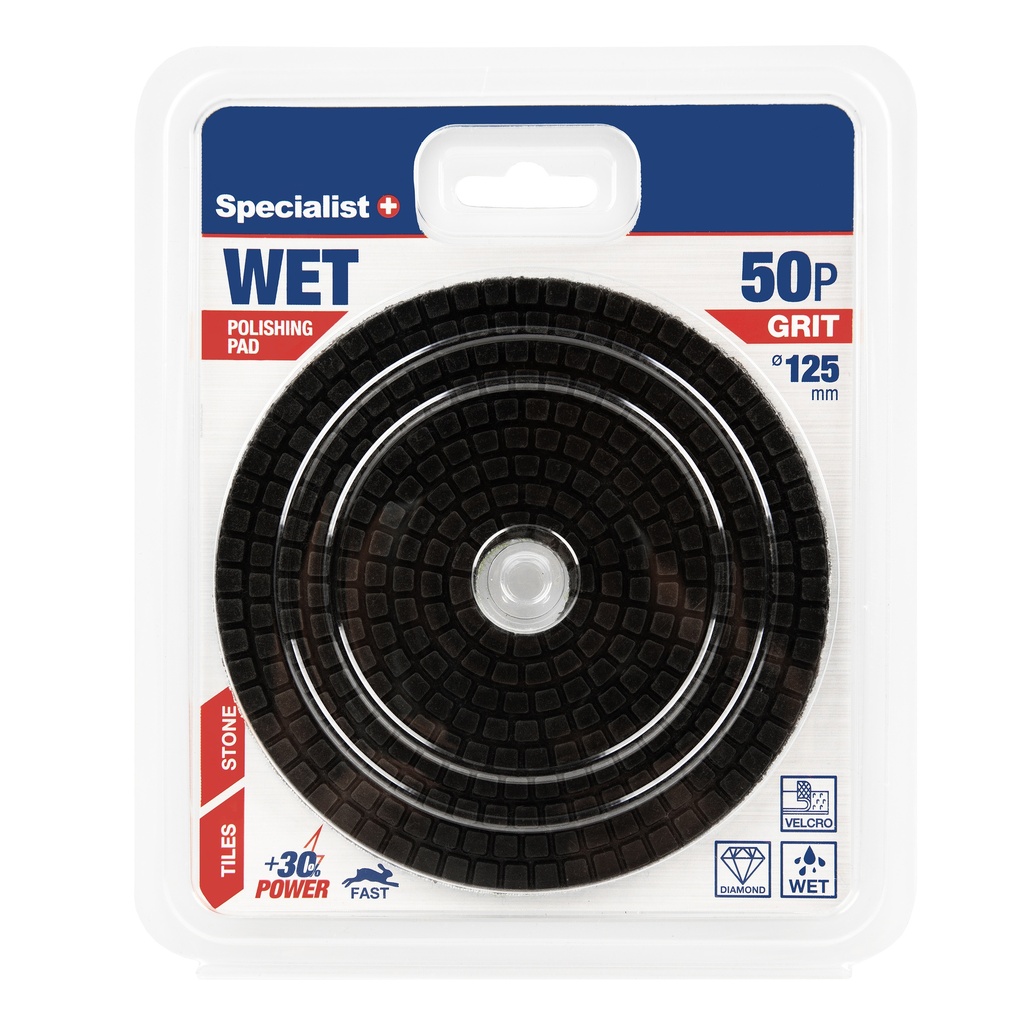 SPECIALIST+ diamond polishing pad, 125 mm, 50P