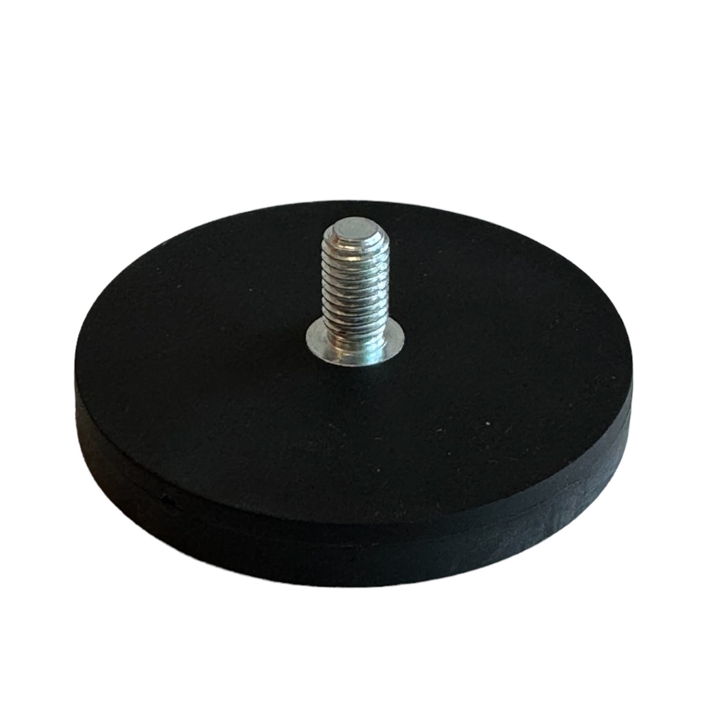 Magnetic rubberized holder 66 mm, M8