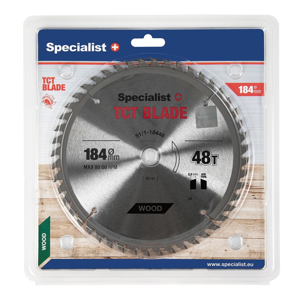 SPECIALIST+ griešana disks, 184 x 48T x 16 mm