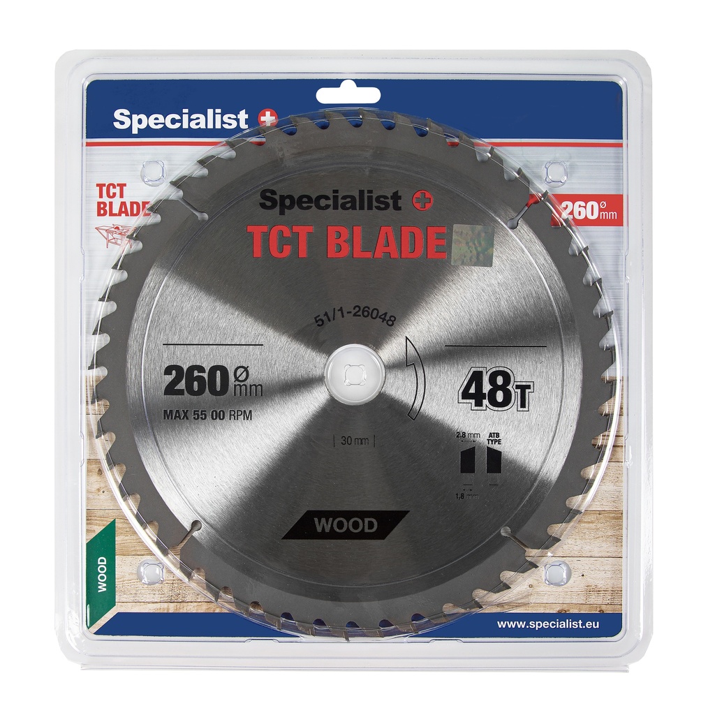 SPECIALIST+ saeketas, 260x48Tx30 mm
