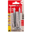 FISCHER expansion plug SX Plus S with screw, 14x70 mm, 2 pcs.