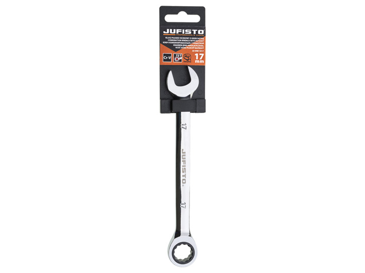 Combination ratchet wrench 17 mm, JUFISTO