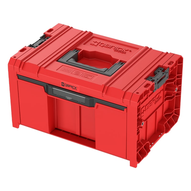 QBRICK PRO įrankių dėžė su stalčiu 2.0 EXPERT RED