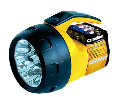 Spotlight, 9 LED, 18lm, 4xAA, CAMELION