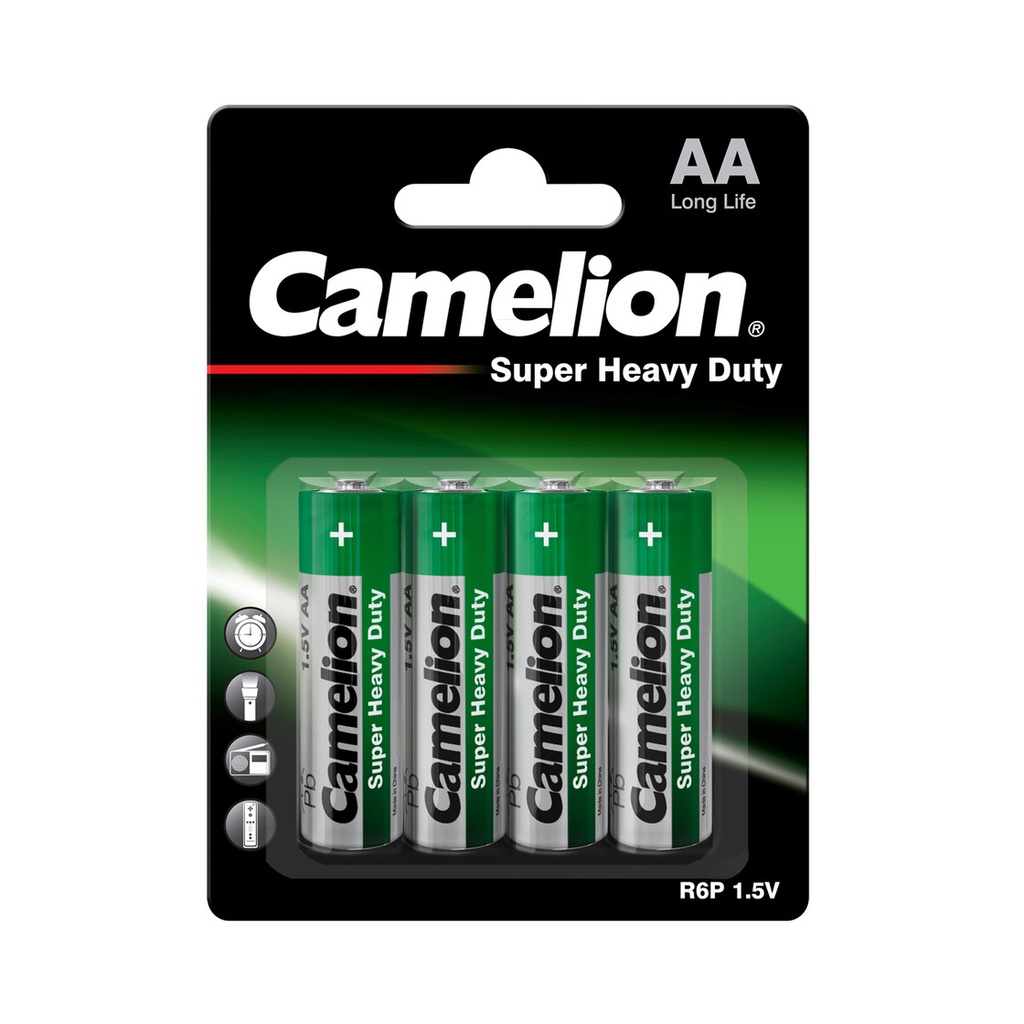 Cells, carbon zinc, AA, R06, B4, CAMELION, 4 pcs.
