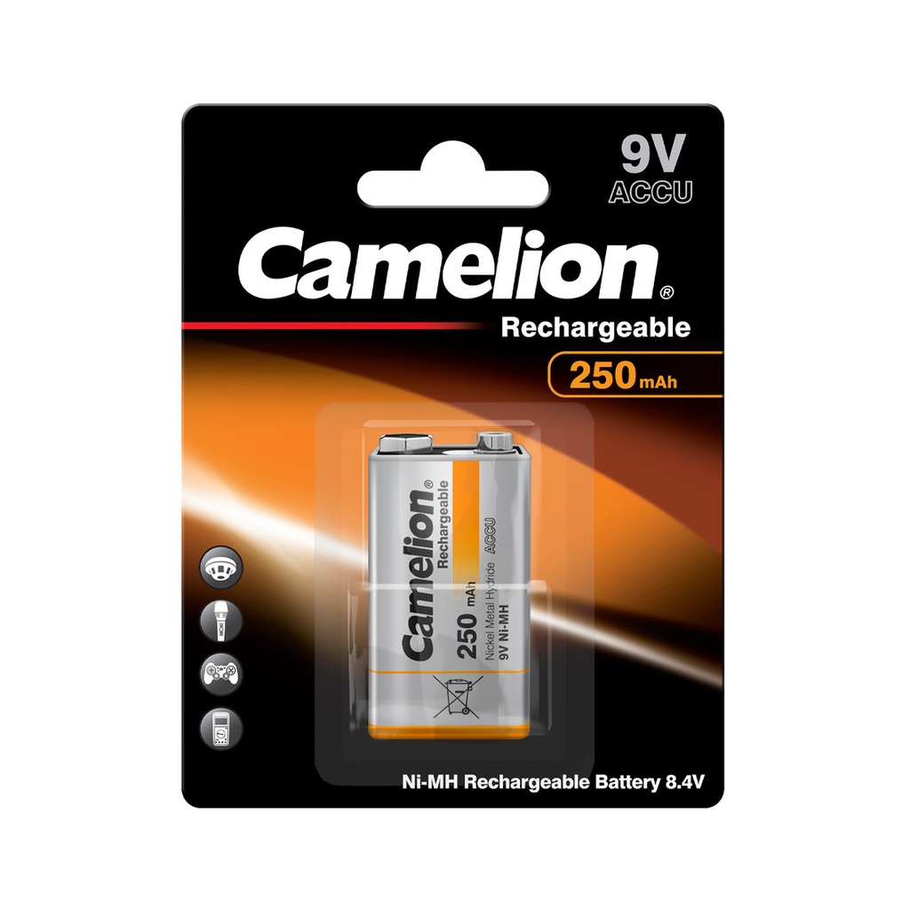 Laetav patarei Krona, 9V, 250 mAh, CAMELION, 1 tk