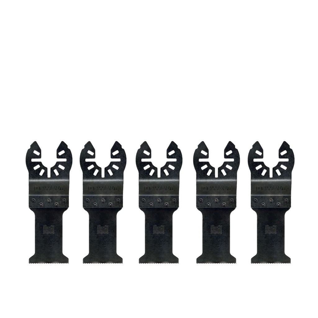 Multitööriista tera, 31 mm x 43 mm, DeWALT, 5 tk