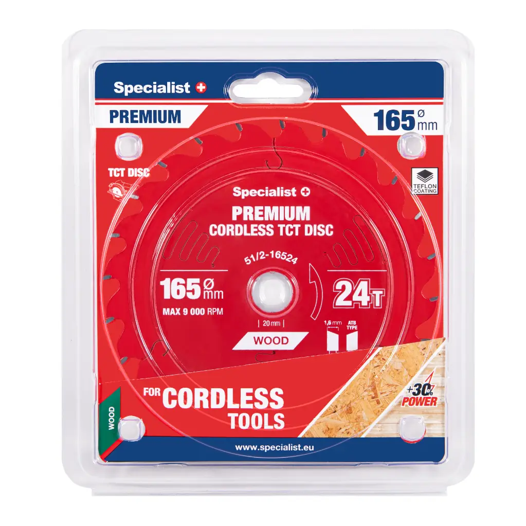 Saeketas 165x24Tx20mm, Cordless PREMIUM, SPECIALIST+