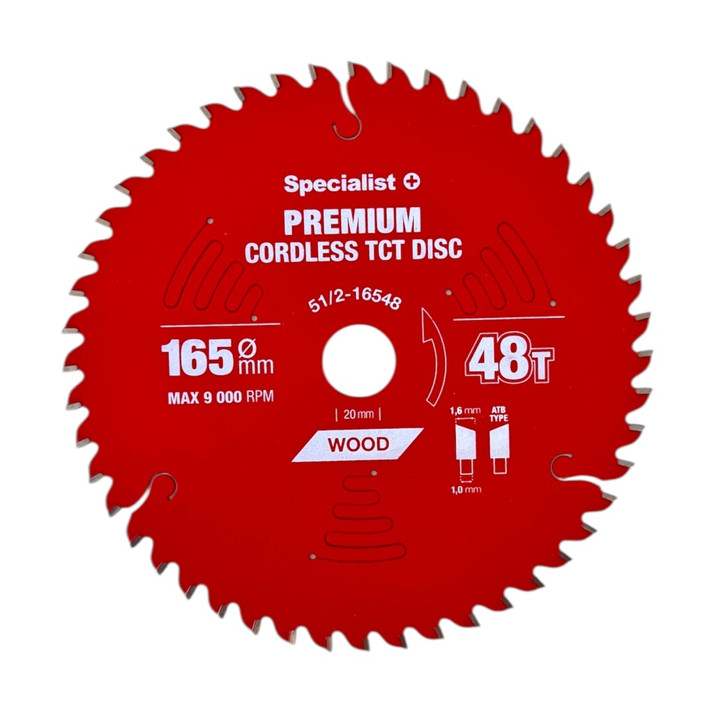 SPECIALIST+ griešanas disks Cordless 165x48Tx20mm