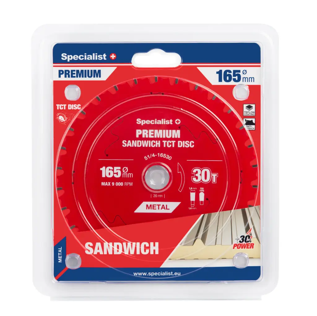Griešanas disks 165x30Tx20mm, Sandwich PREMIUM, SPECIALIST+