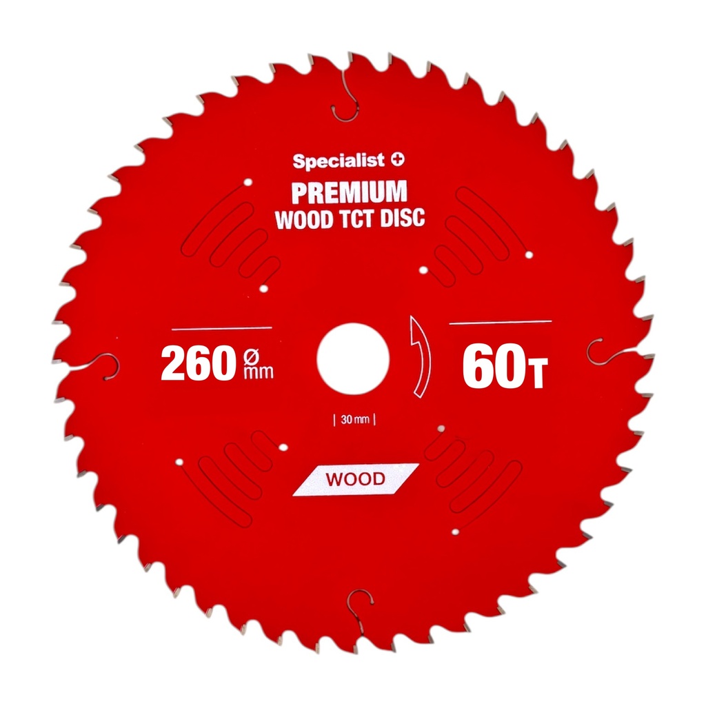 Pjovimo diskas 260x60Tx30mm, Wood PREMIUM, SPECIALIST+ 