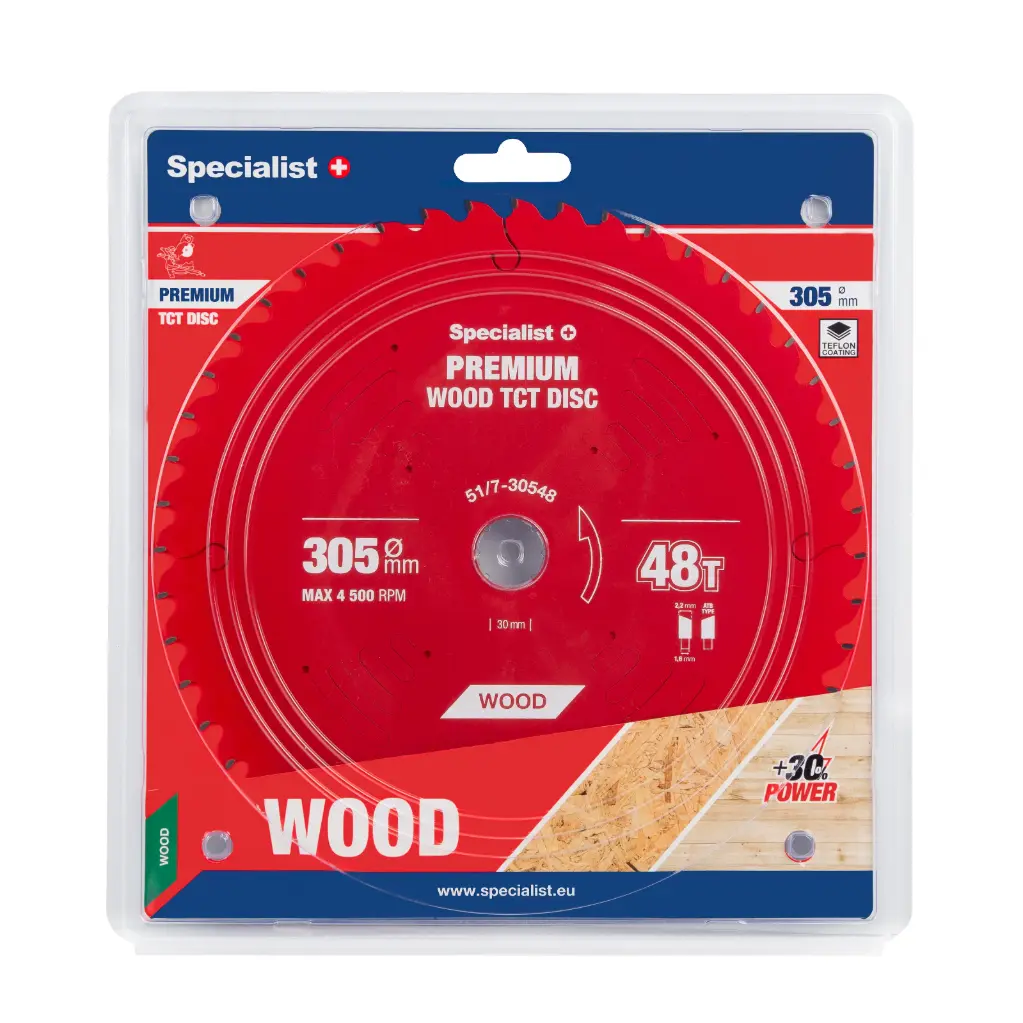 Griešanas disks 305x48Tx30mm, Wood PREMIUM, SPECIALIST+ 