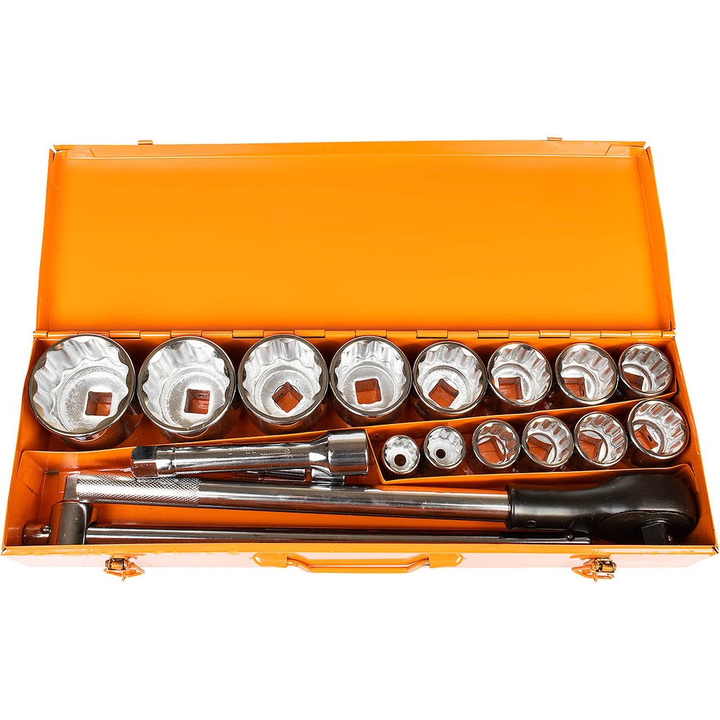 Uzgaļu un atslēgu komplekts 3/4" 12-stūra, Richmann