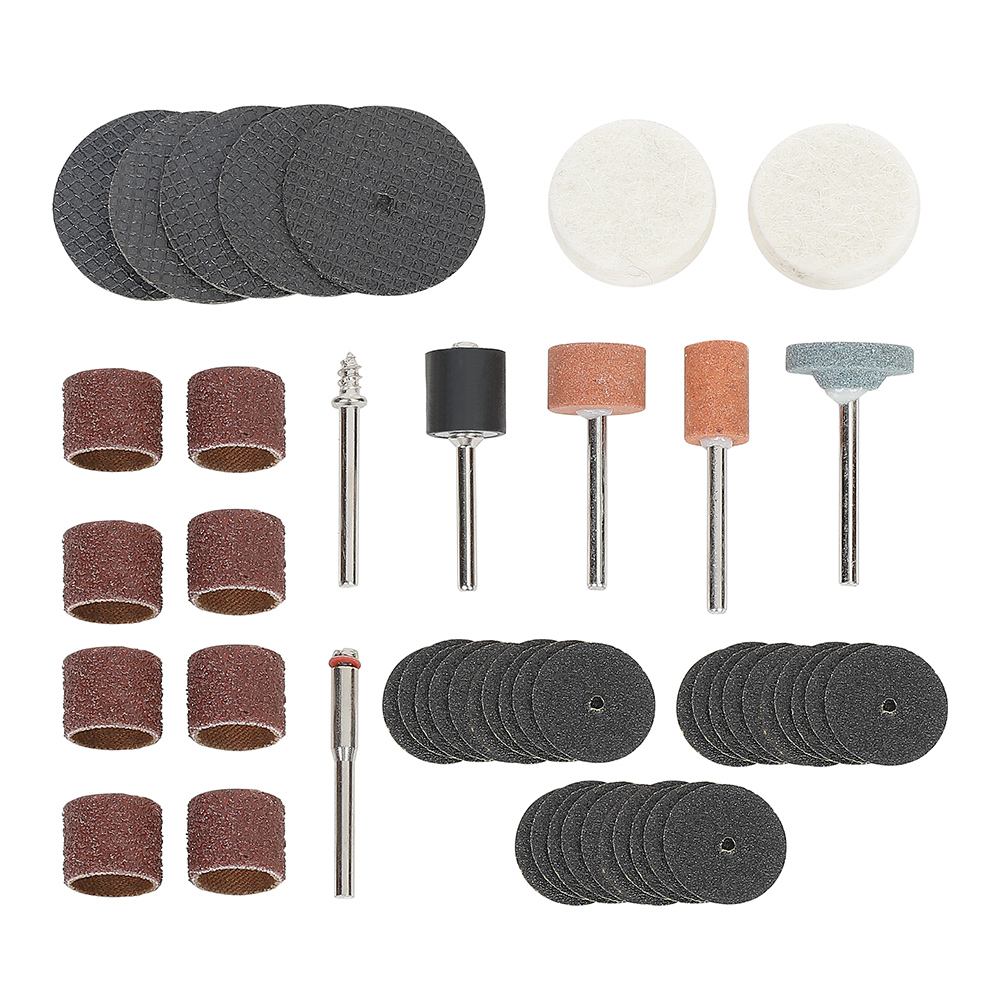 Straight grinder accessory set, Pony Jorgensen, 51 pcs