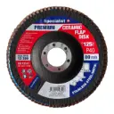 Flap sanding disc 125 mm, P40, Ceramic PREMIUM, SPECIALIST+