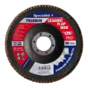 Flap sanding disc 125 mm, P60, Ceramic PREMIUM, SPECIALIST+