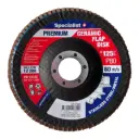 Flap sanding disc 125 mm, P80, Ceramic PREMIUM, SPECIALIST+