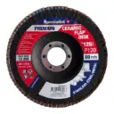 Flap sanding disc 125 mm, P120, Ceramic PREMIUM, SPECIALIST+