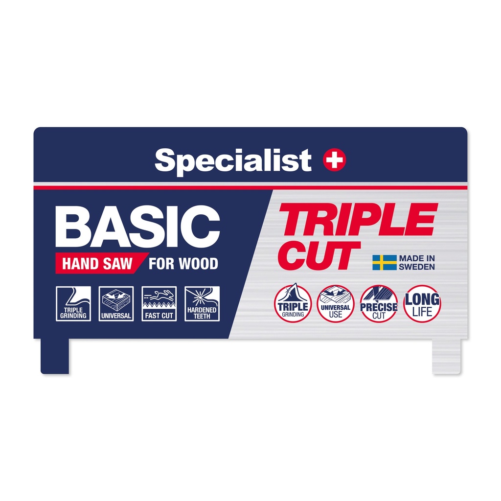 Kartoninio pjūklų stendo viršūnė BASIC / TRIPLE CUT