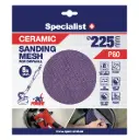 Specialist+ keramikinis tinklelis MESH, 225 mm P80, 5 vnt.