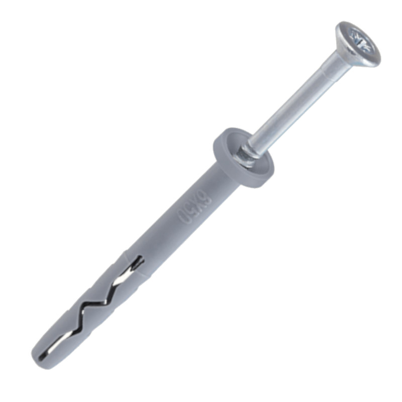 Hammer drive fixing plug 6x60-ZnG SMK, WKRET-MET, 200pcs.