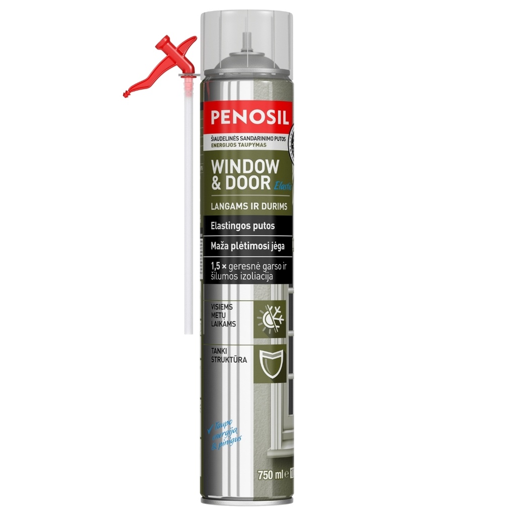 PENOSIL Window & Door Elastic elastīgas logu un durvju montāžas putas