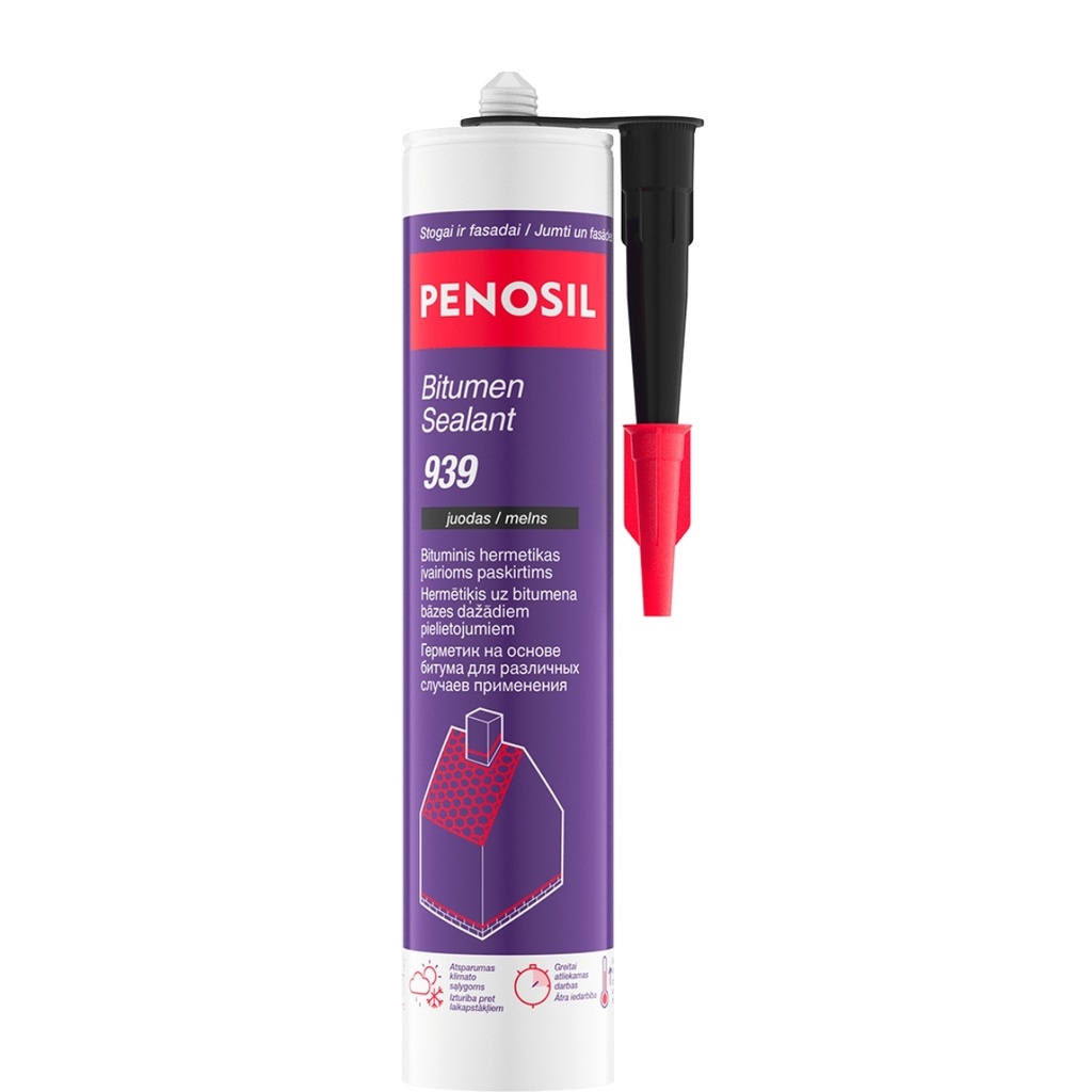 Bituumenhermeetik Bitumen Sealant 939, must, 300 ml, PENOSIL