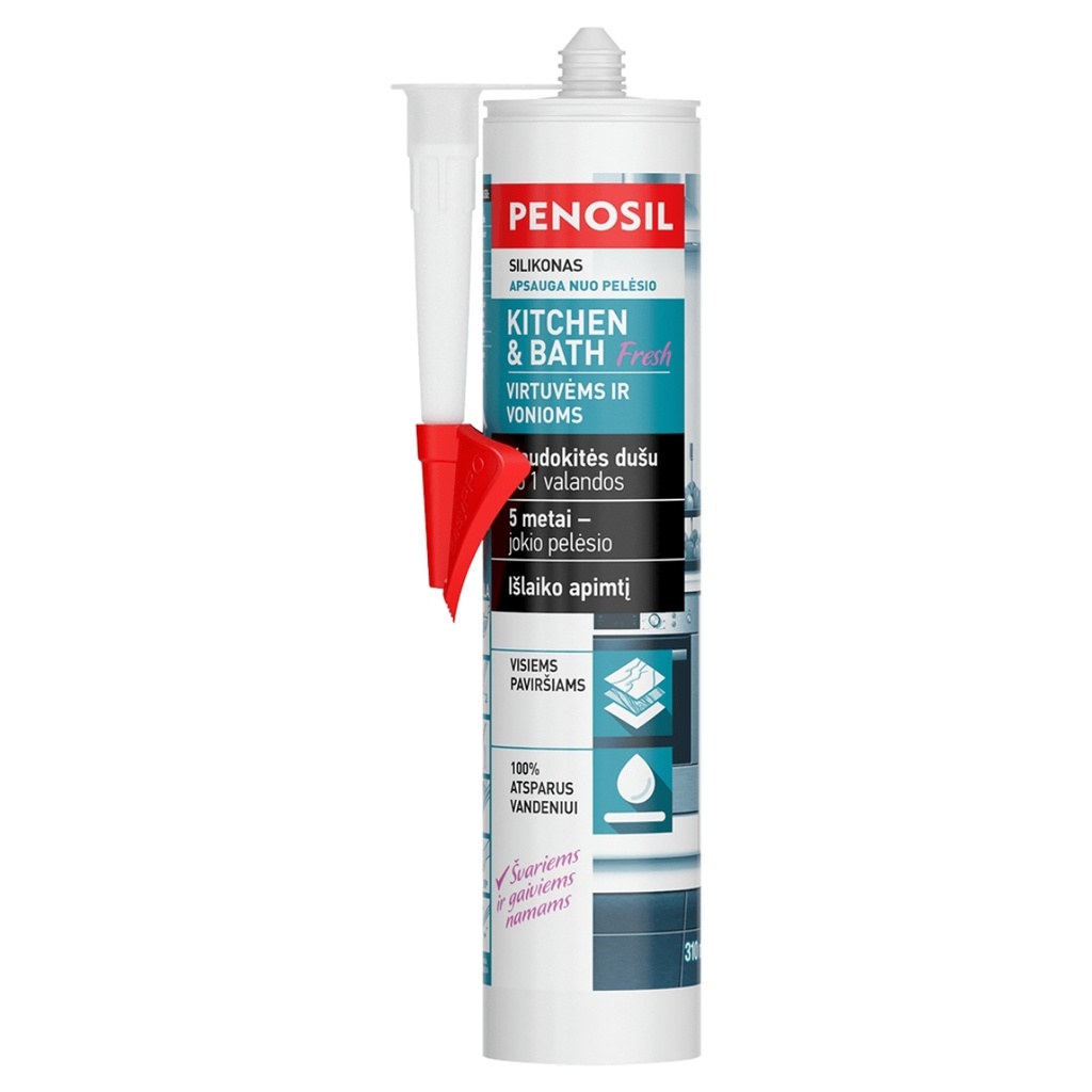 PENOSILKitchen&Bath Fresh silikona hermētiķis virtuvēm un vannas istabām