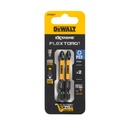 FLEXTORQ skrūvgriežu uzgaļi PZ2, 57 mm, DeWALT, 2 gab.
