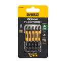 FLEXTORQ skrūvgriežu uzgaļi T10 57 mm, DeWALT, 5 gab.