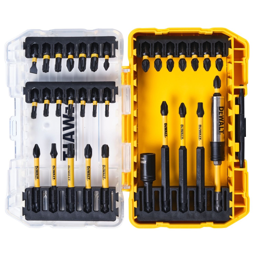 Smūginių antgalių rinkinys FLEXTORQ, DeWALT, 32 vnt.