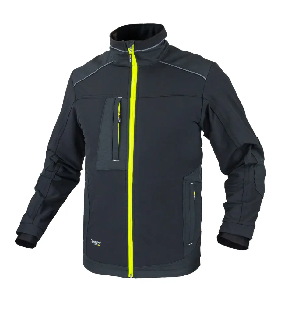 Jacket STRETCH PLUS, black, REWELLY (XL size)