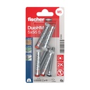 Dobās sienas dībelis DuoHM 5x55 S PH TX, Fischer, 4 gab.