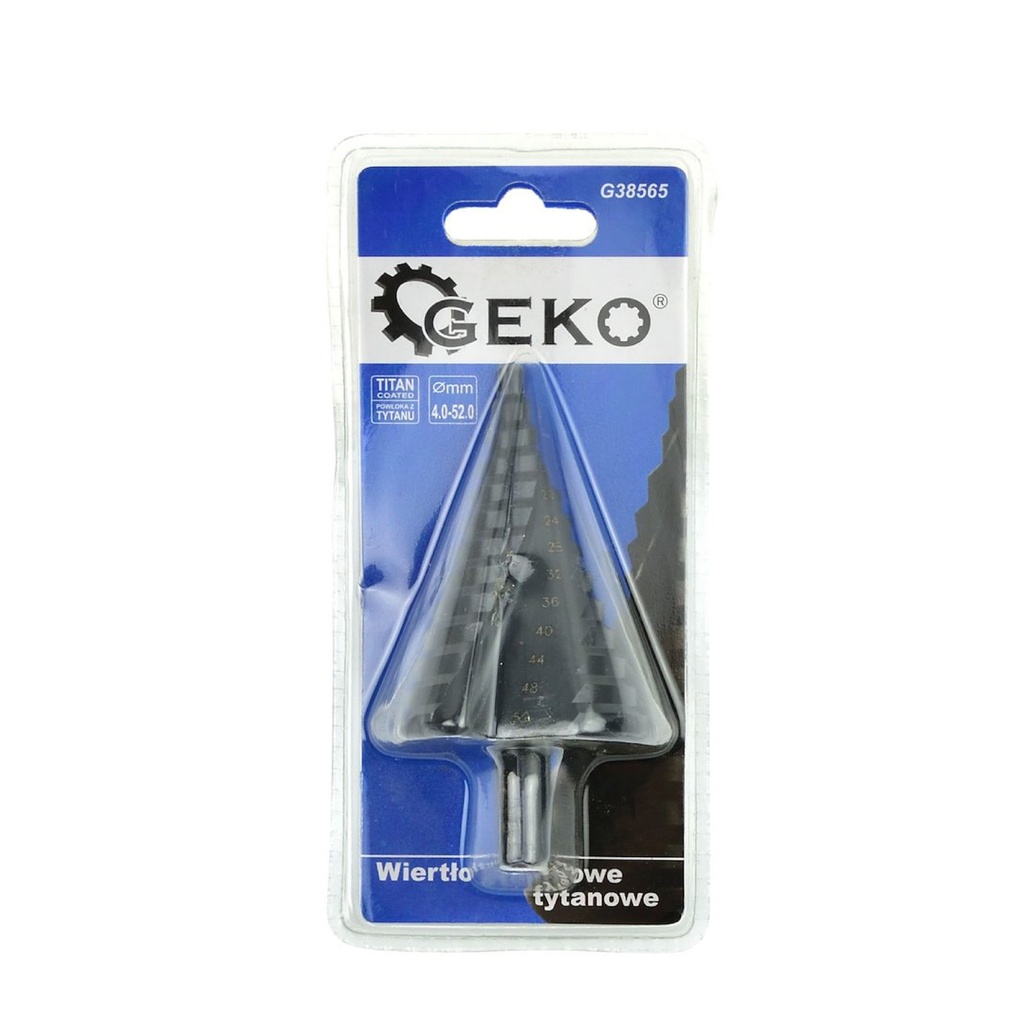 Step Drill Bit 4–52 mm, GEKO