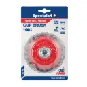 Twisted wire cup brush, 90 mm, M14, SPECIALIST+