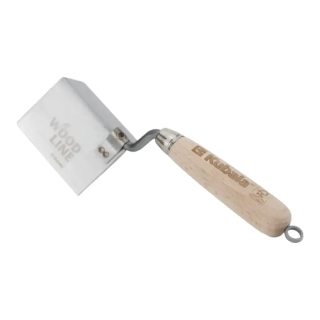 Stainless steel corner trowel 60x85 mm. KUBALA