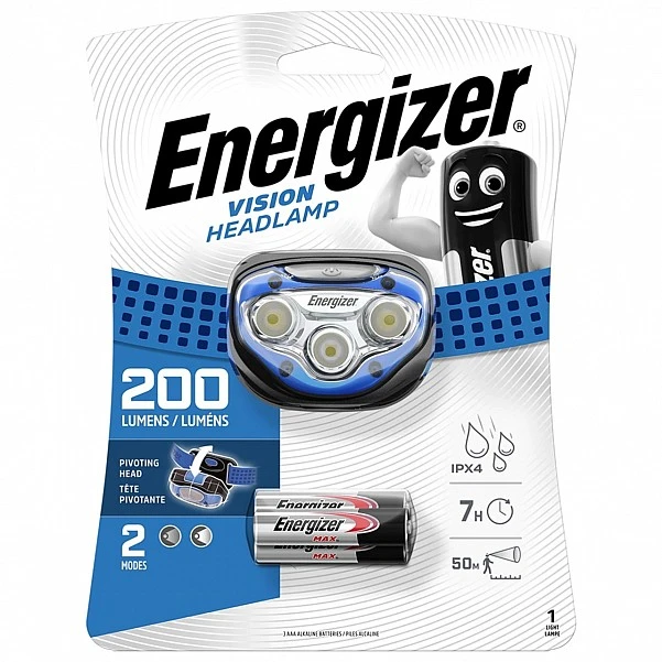 Pealamp, 200lm, 3xAAA, VISION, ENERGIZER