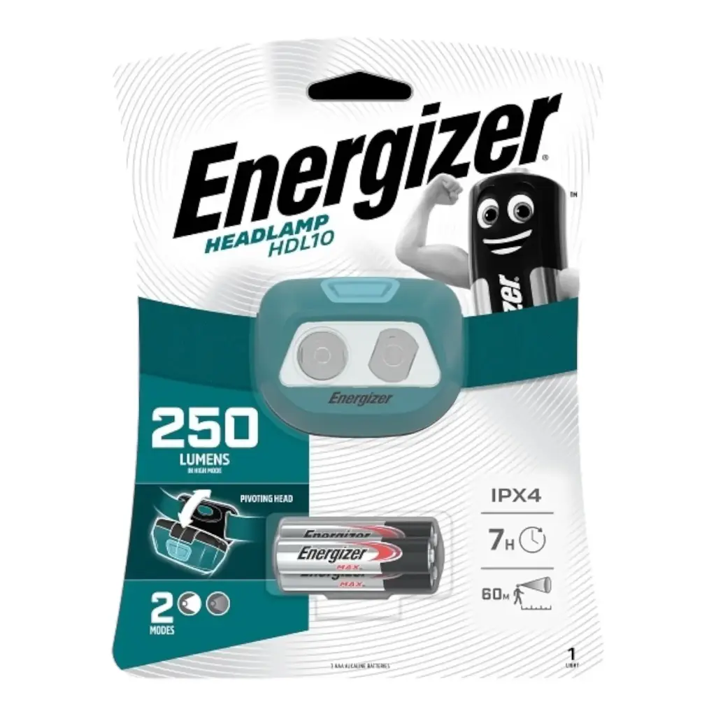 Headlamp, 575lm, Rechargeable or 3xAAA, HDL60, ENERGIZER