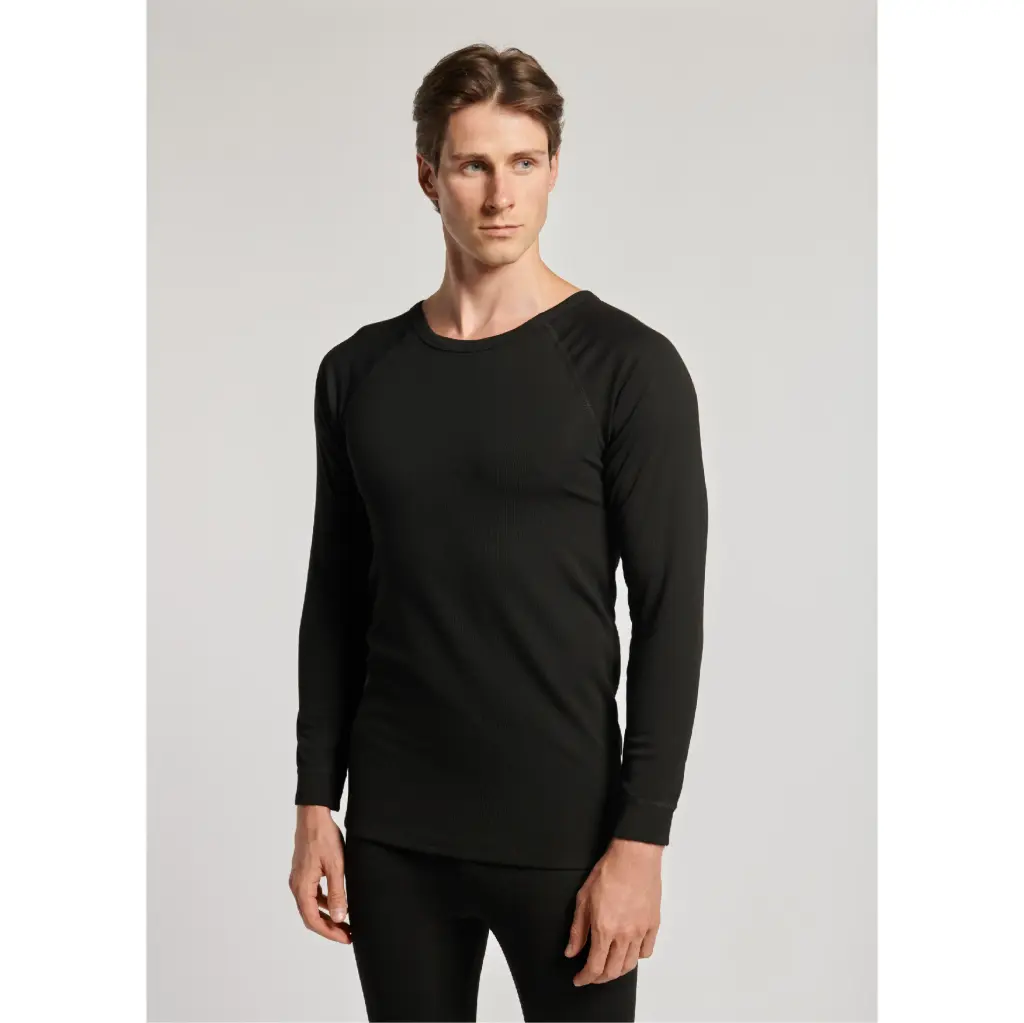 Thermal shirt, black color, size M. NJORDWEAR