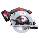 Akumuliatorinis bešepetėlinis diskinis pjūklas 185 mm, 20V, KDMY02-185FK, DCK (2x5,0Ah akumuliatorius, įkroviklis)