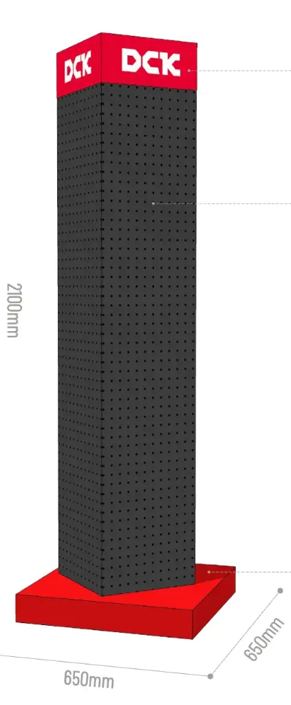 Elektrinių sodo įrankių stendas 2100x650x650 mm. DCK 