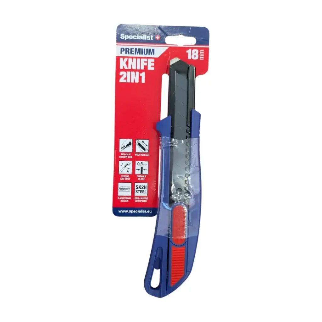 2-in-1 snap-off knife 18 mm, SPECIALIST+