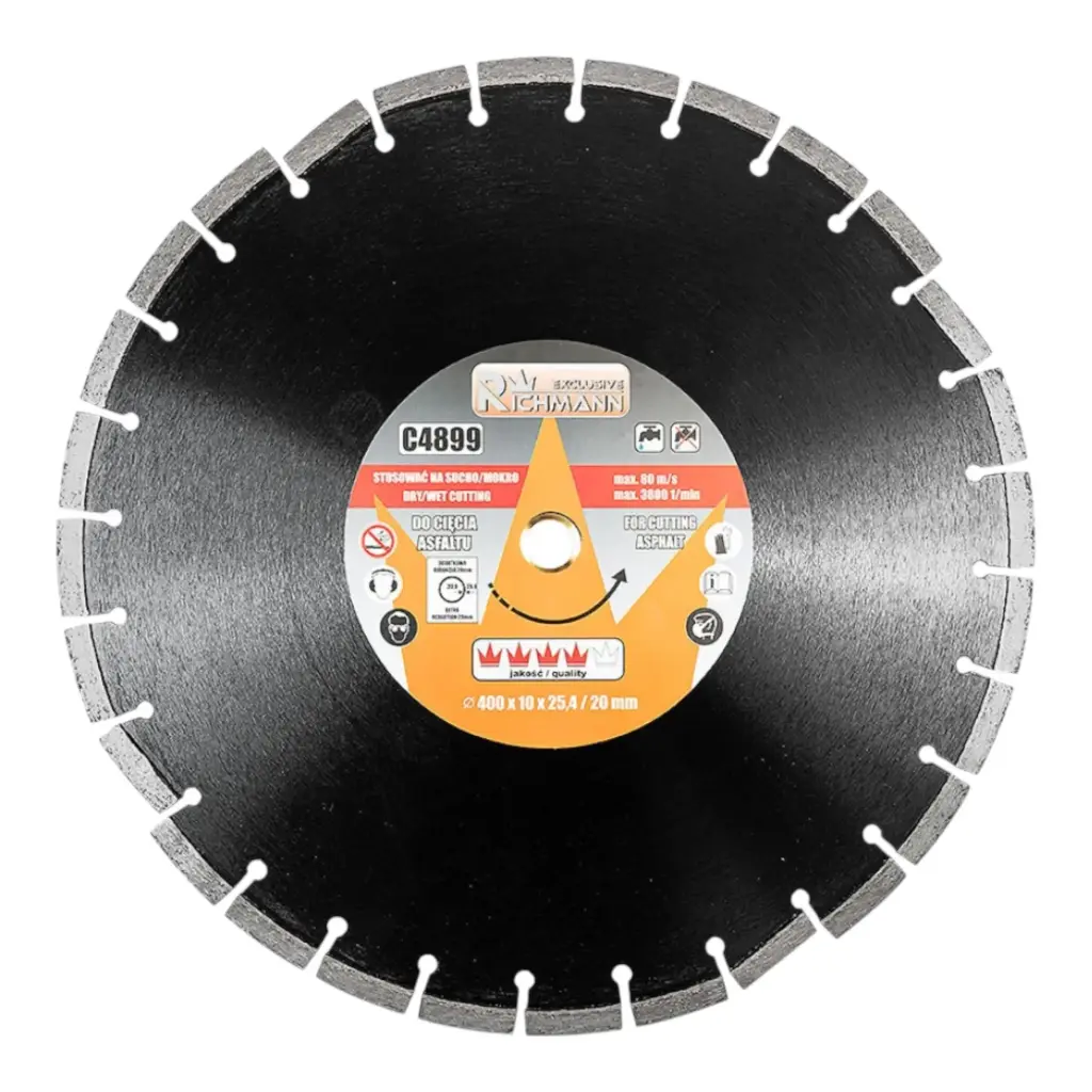 Diamond disc for cutting asphalt, 400x25.4/20 mm