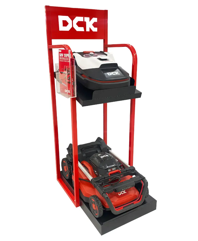 Stendas robotams-žoliapjovėms, žoliapjovėms, DCK